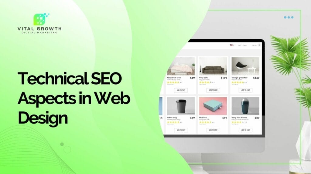 A website with good SEO design, showing how technical SEO aspects can help increase search engine rankings